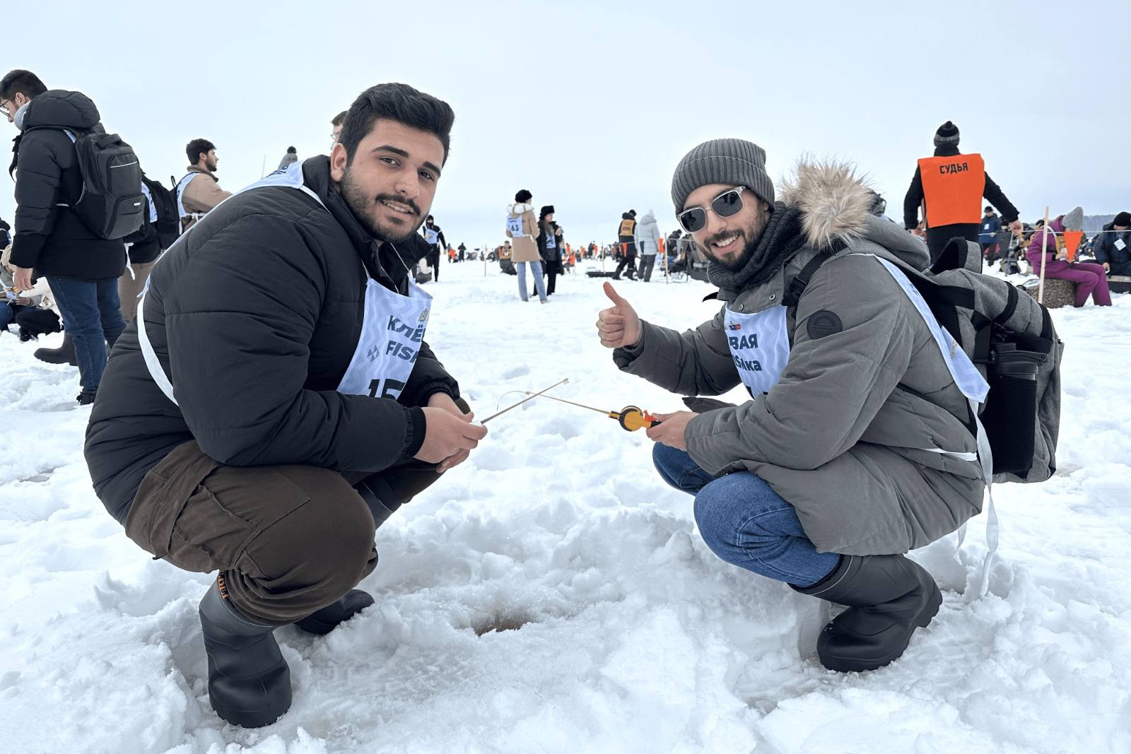 Студенты Мининского университета из Ирака, Сирии, Египта освоили зимнюю рыбалку 