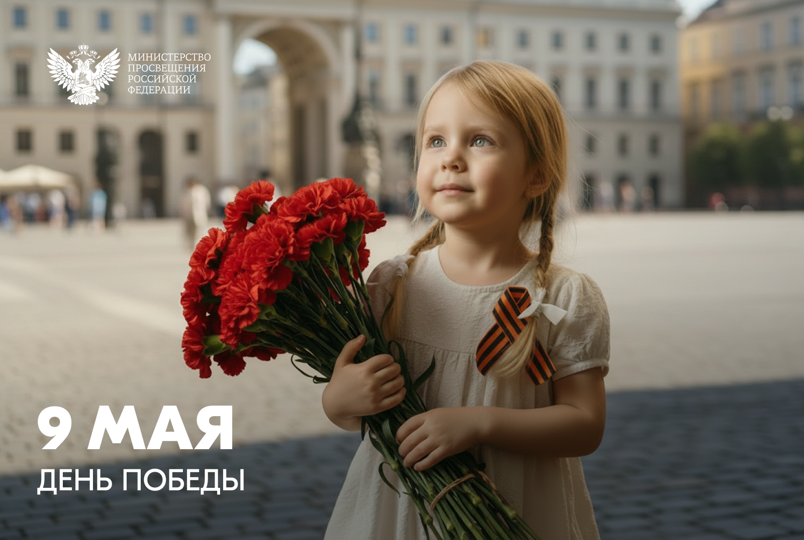 Поздравление Министра просвещения России Сергея Сергеевича Кравцова с Днём Победы