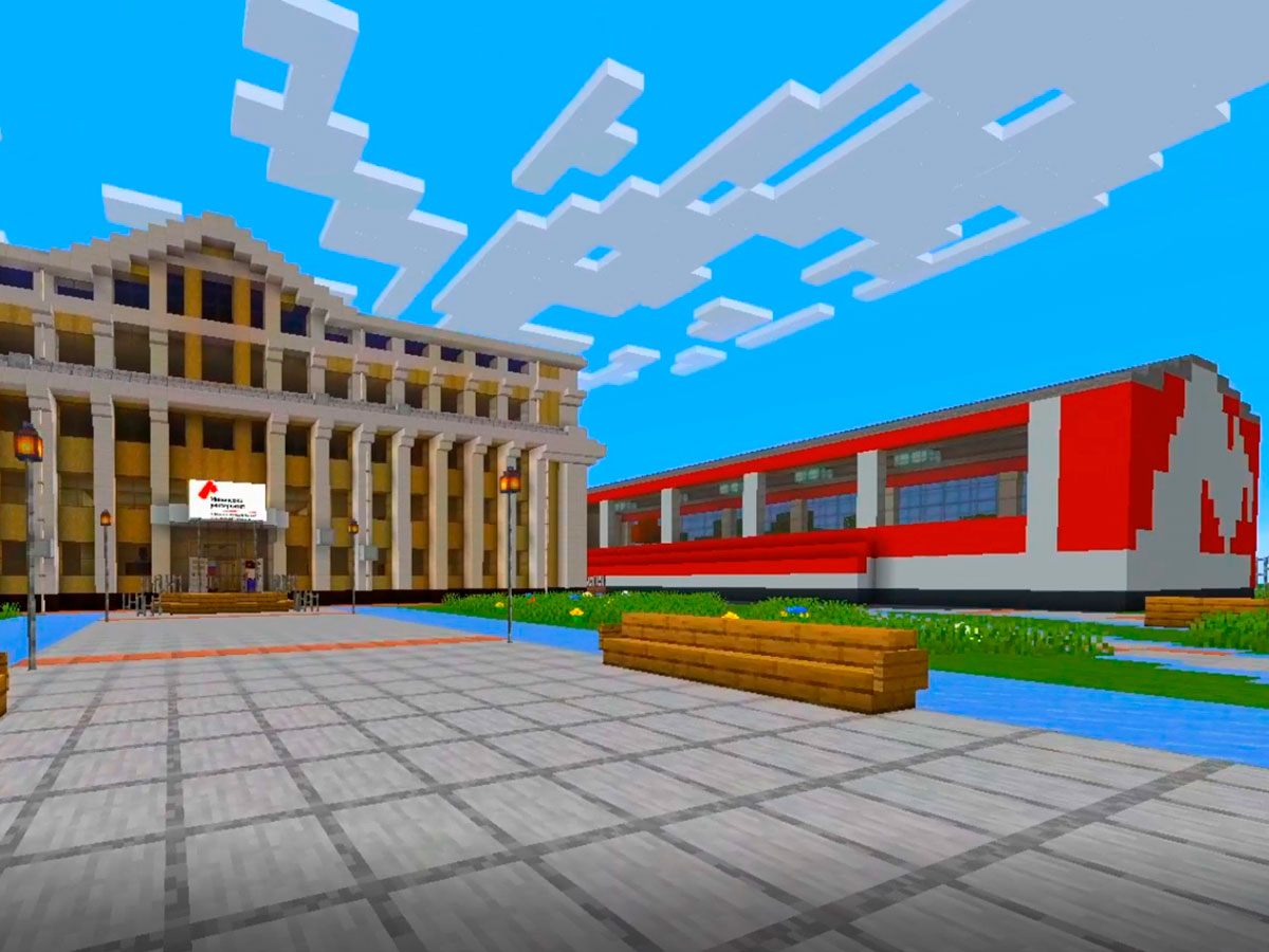 Студенты Мининского университета создали 3D-модель корпусов вуза в пространстве среды Minecraft