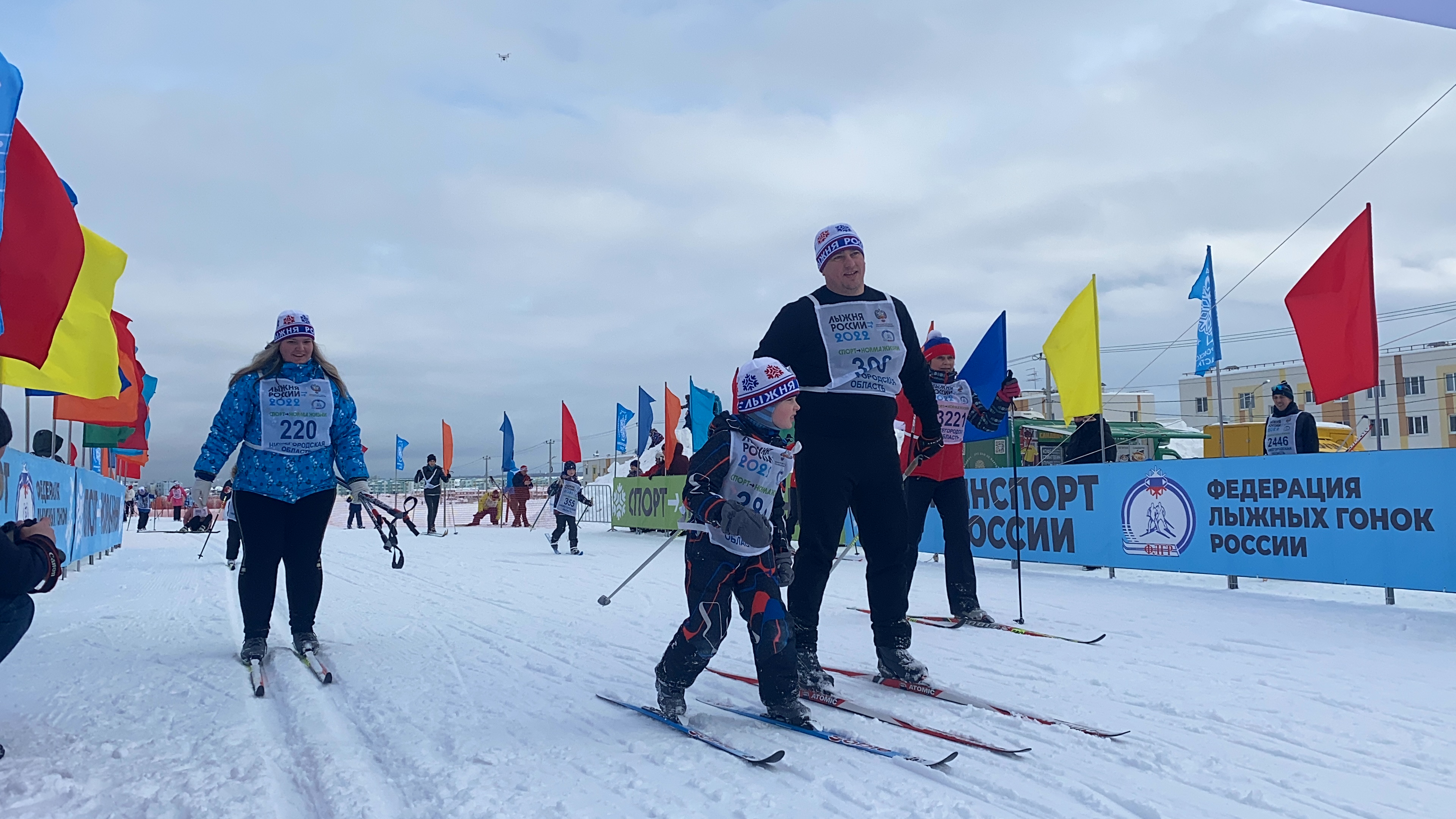 Команда Мининского приняла участие в XXXX Всероссийской массовой лыжной гонке «Лыжня России – 2022» 