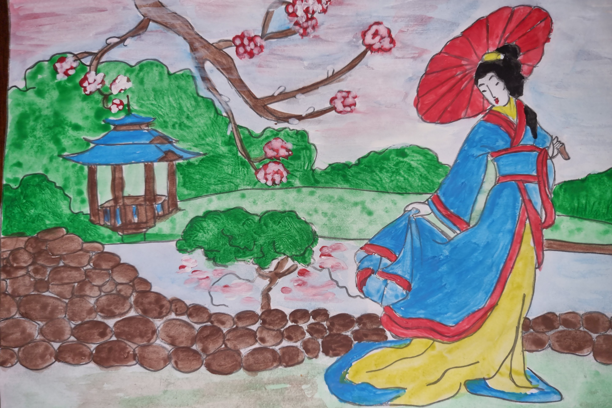 Конкурс рисунков «Мой взгляд на китайскую культуру» прошел в Миниском университете