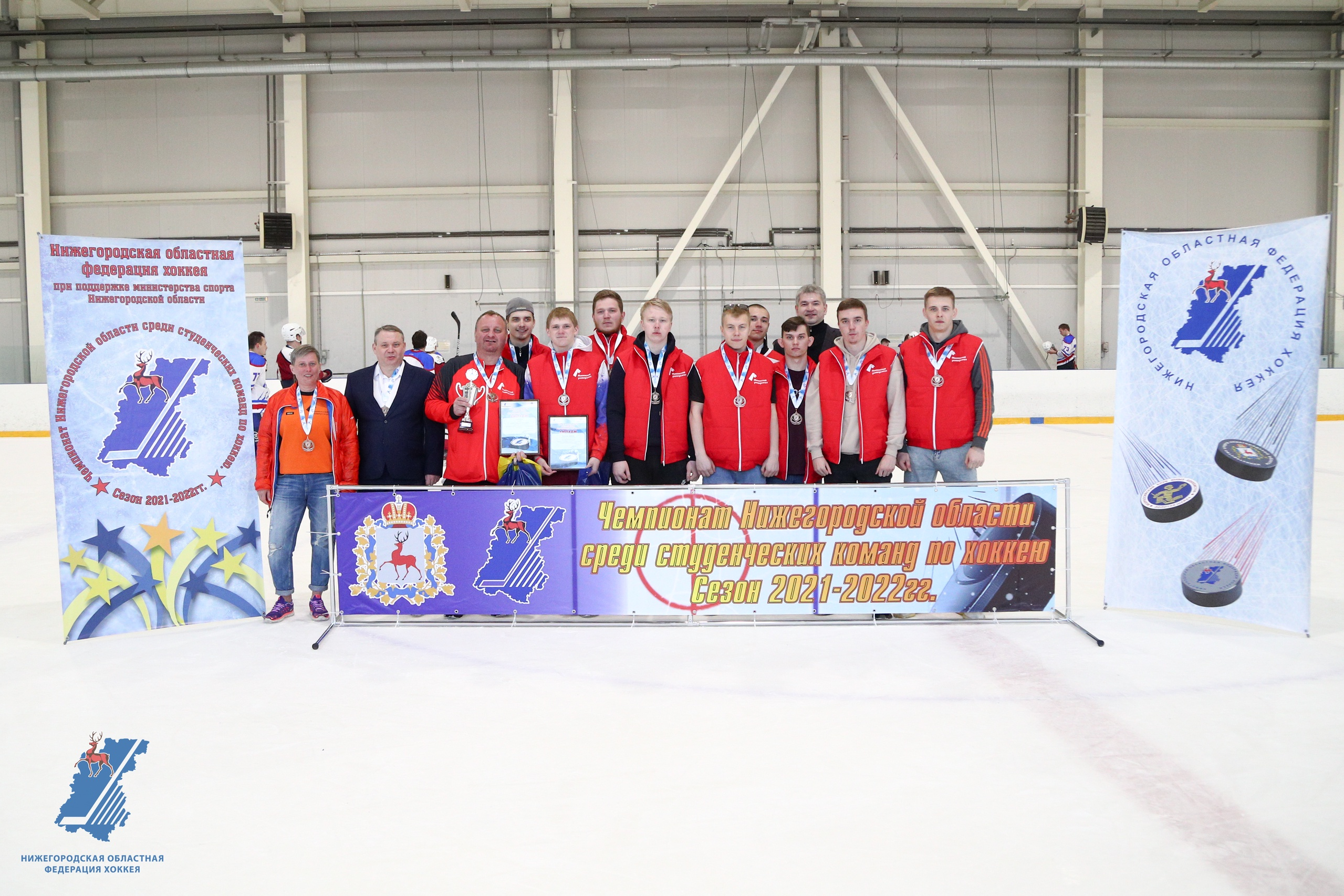 Хоккейная команда Мининского стала призером Чемпионата области среди студентов