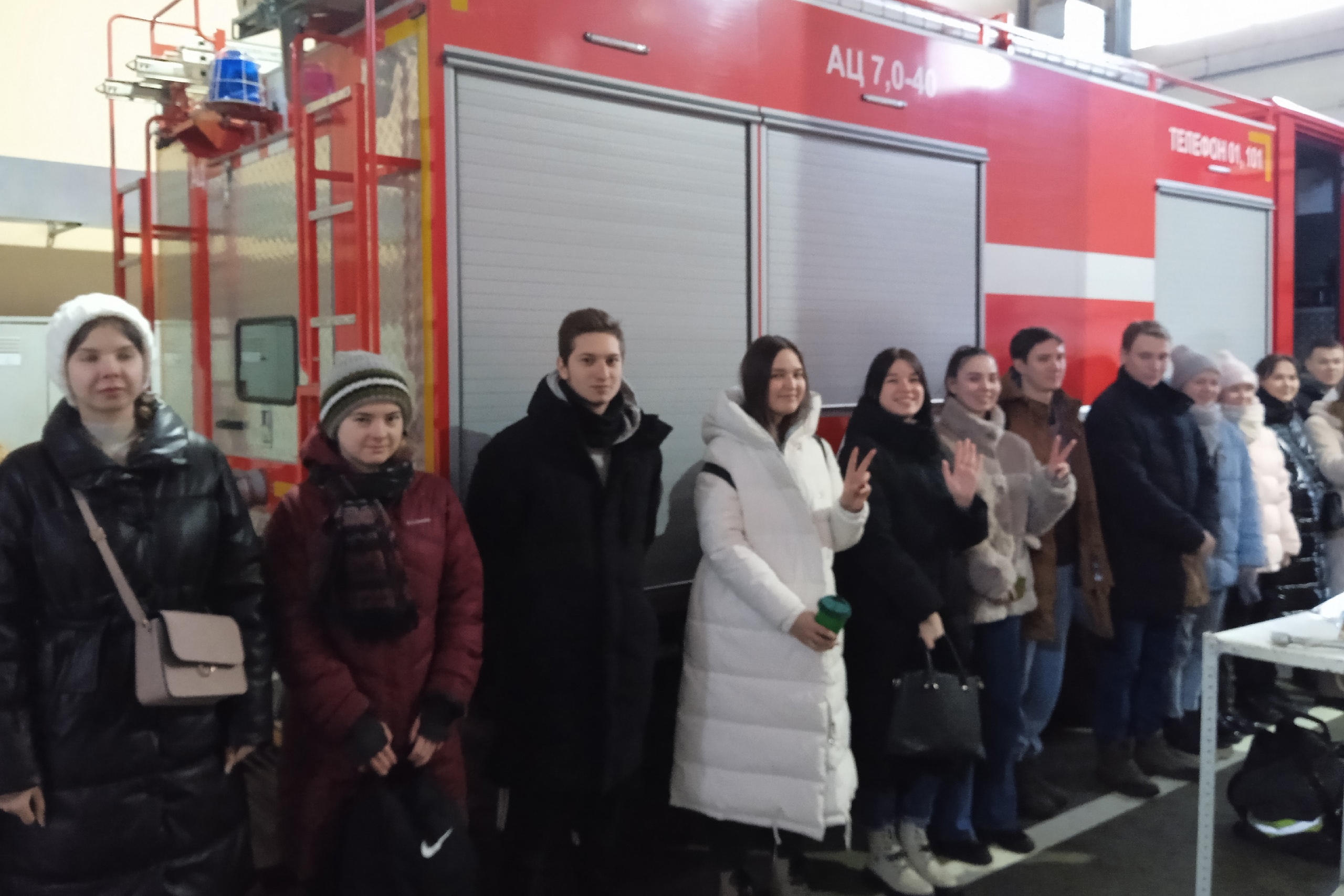 Студенты Мининского познакомились с организацией пожарной части
