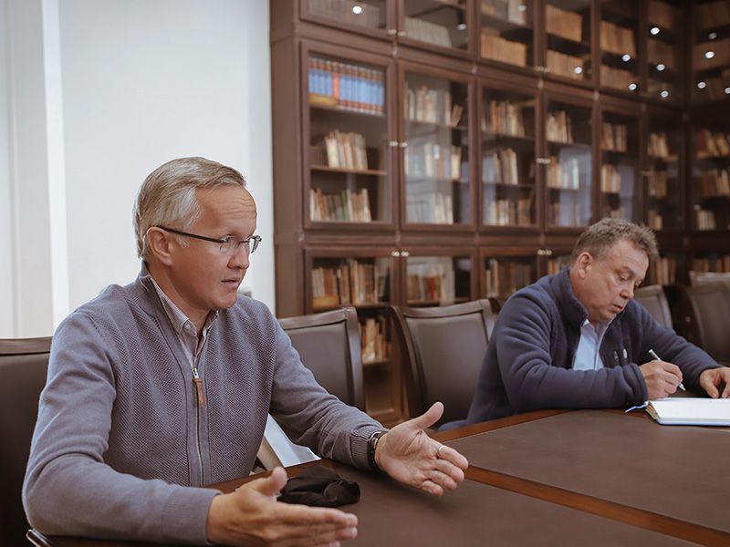 Мининский университет посетили пресс-атташе союза биатлонистов России и президент областной федерации биатлона