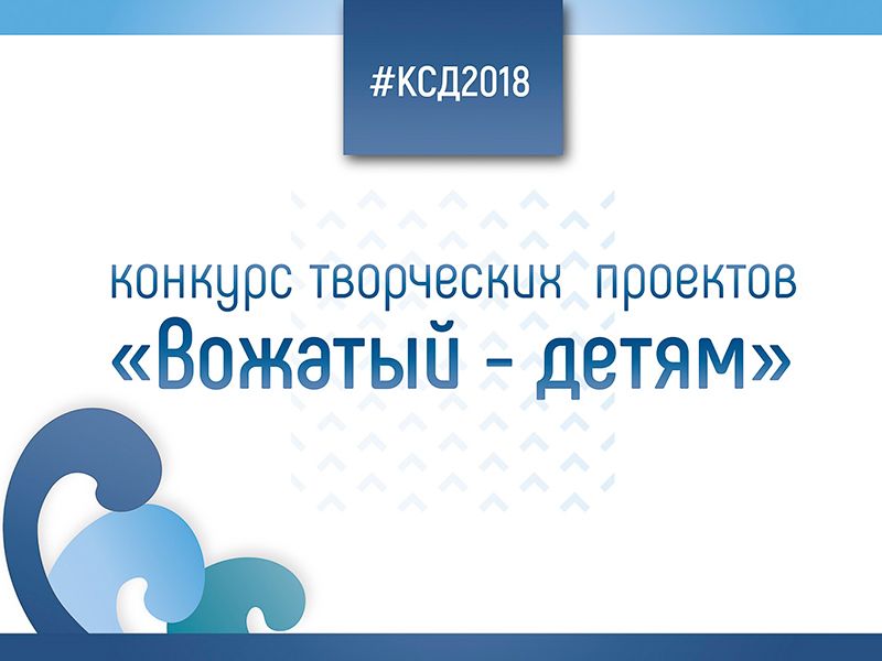 Стартовал приём заявок на конкурс творческих проектов «Вожатый детям»