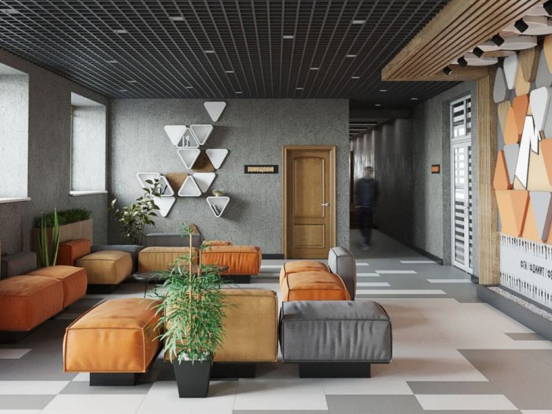 Опубликован дизайн-проект холла в общежитии №3 Мининского университета